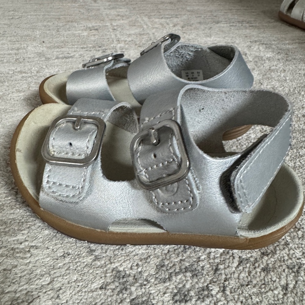 Merrell Bare Steps Silver Sandals - Picture 3 of 6